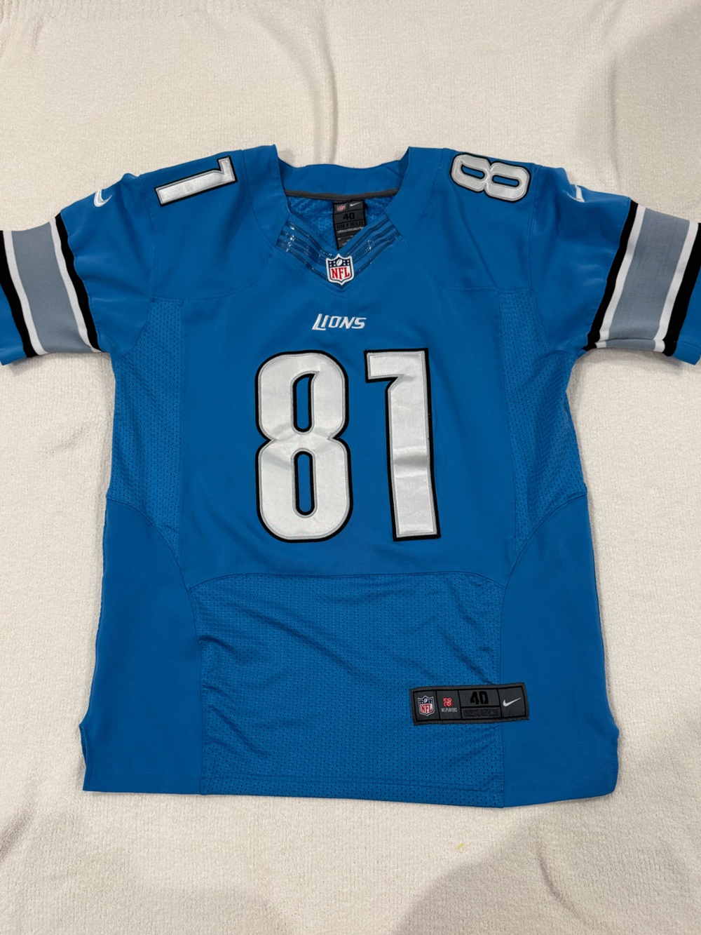 Nike Elite Calvin Johnson #81 Detroit Lions NFL Jersey 40 M